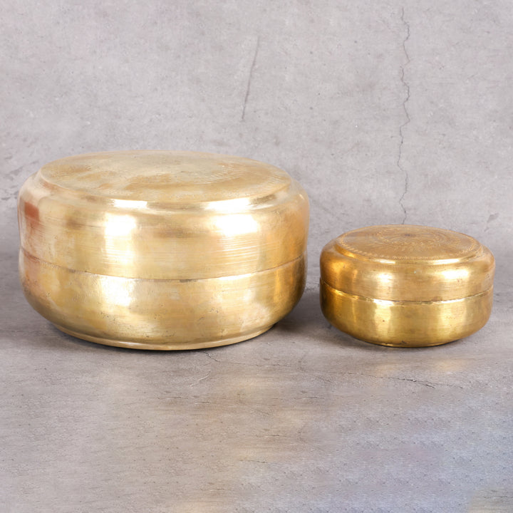 Brass katordan desi pital traditional serving — handcrafted Jodhpur