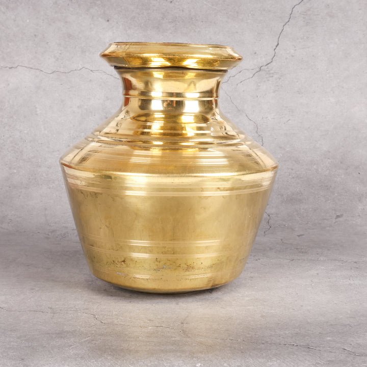 Brass kudam ghada pital water storage — detailed view