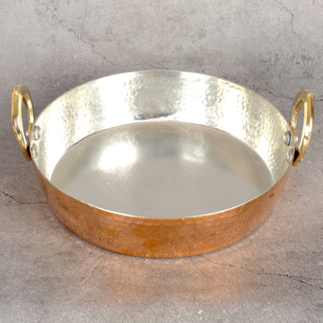 Copper Flat Kadhai Tavi for Jalebi & Malpua – Copper Cookware for Indian Sweets - Main product view