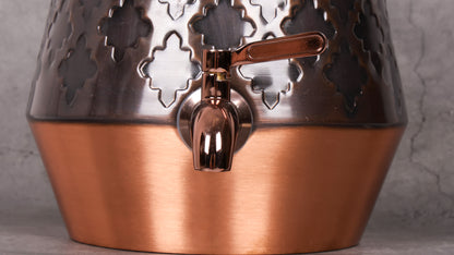 Copper Matka with Tap - Water Storage & Dispenser (Copy) - Close-up shot highlighting material