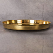 Brass Brass Plain Thali - Traditional Indian Dining Plate for traditional Indian meals