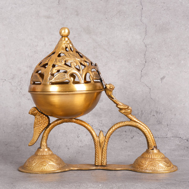 Brass Brass Aroma Diffuser - Traditional Incense Burner traditional handcrafted design