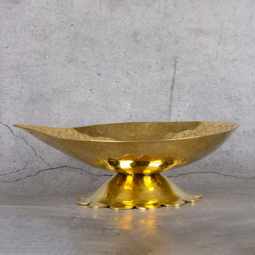 Brass Diya for Pooja - Traditional Oil Lamp - Lifestyle or in-use shot showing context and product scale.