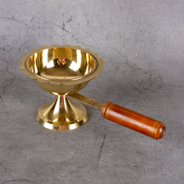 Brass Dhoop Deep - Traditional Incense Oil Lamp - Main product view