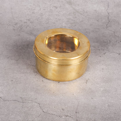 Brass Brass Dibbi - Traditional Storage Container traditional handcrafted design