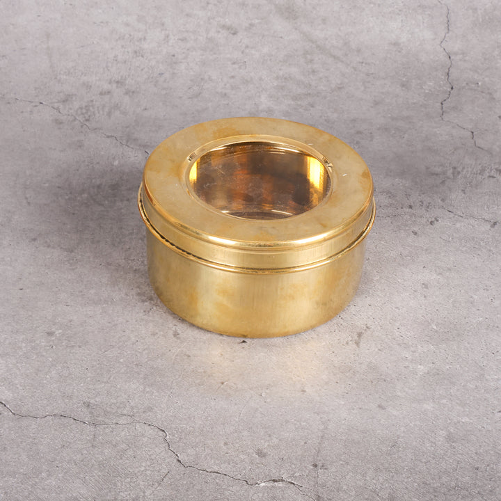 Brass Brass Dibbi - Traditional Storage Container traditional handcrafted design