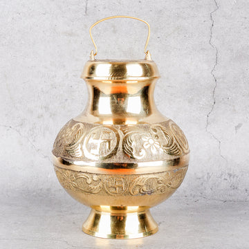 Brass Ganga Jali - Sacred River Water Vessel - Main product view