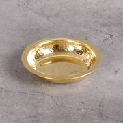 Brass Brass Hammered Halwa Plate - Traditional Sweet Plate for traditional Indian meals