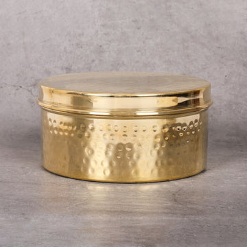 Brass Brass Katordan - Traditional Indian Serving Set | Hammered Shiny traditional handcrafted design