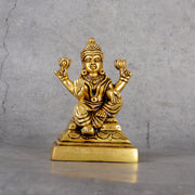 Brass Laxmi Statue - Goddess of Wealth and Prosperity - Main product view