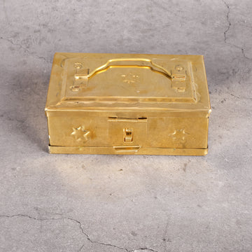 Brass Brass Pooja Peti - Sacred Prayer Box traditional handcrafted design