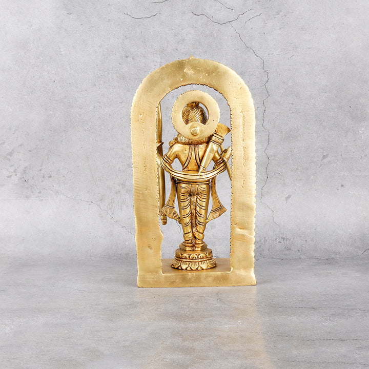 Brass Ram Lala Murti - Antique Lord Rama Idol - Lifestyle or in-use shot showing context and product scale.