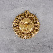 Brass Sun Face Suraj - Spiritual Wall Decor - Main product view