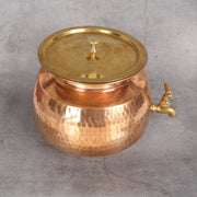 Copper Copper Matka with Tap - Water Storage System for natural water cooling