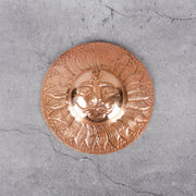 Copper Sun Face Wall Hanging Suraj - Spiritual Wall Decor - Main product view