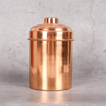 Copper Copper Tea Container - Premium Tea Storage traditional handcrafted design