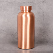 Copper Copper Water Bottle Plain - Ayurvedic Health Bottle traditional handcrafted design