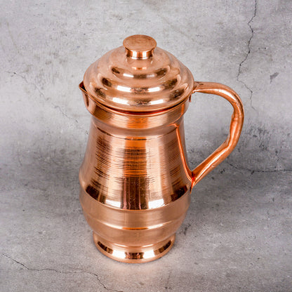Copper Water Jug - Traditional Serving Pitcher - Main product view