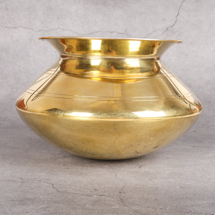 Brass Degchi Plain Kali - Traditional Cooking Pot (Degh) for natural water cooling